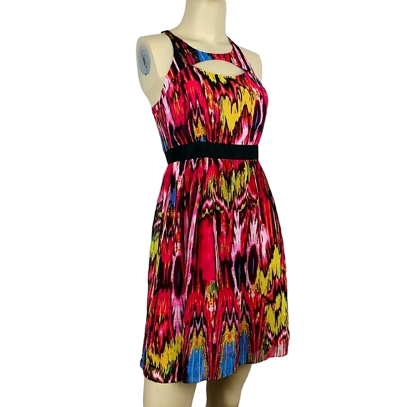 RAMPAGE Abstract Multicolor Dress Womens Junior Small - Picture 2 of 5